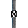 Ремешок moonfish для Apple Watch 38/40/41 мм, нейлон, голубой/серый